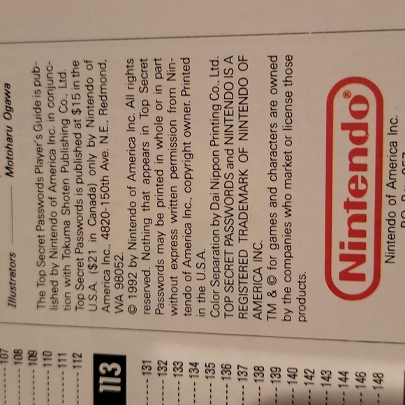 Nintendo Player's Guide Strategy Guide Vintage Book Top Secret Passwords - Picture 8 of 8